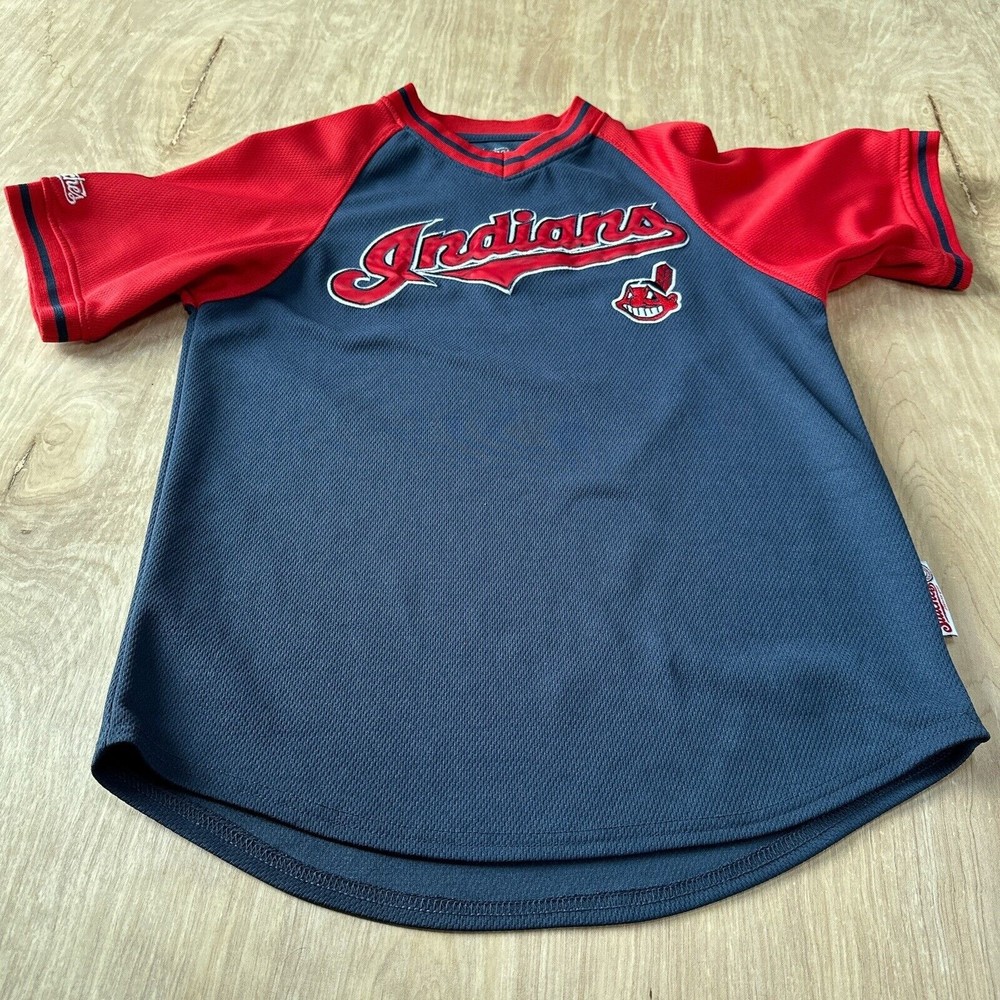 Cleveland Indians Youth Medium Jersey MLB Stitches Genuine Chief Wahoo Baseball - Picture 8 of 11